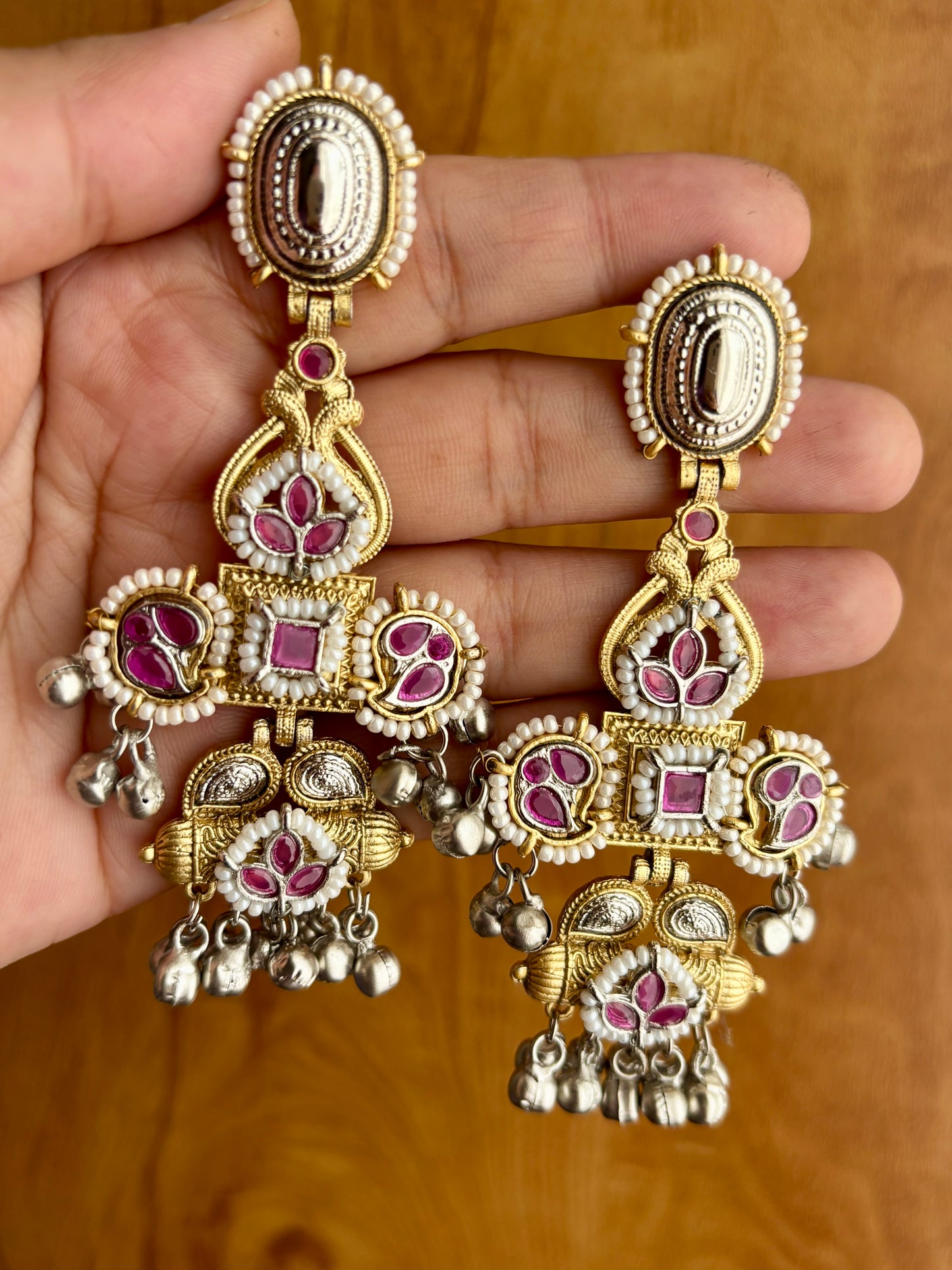 Maharani Brass Earrings