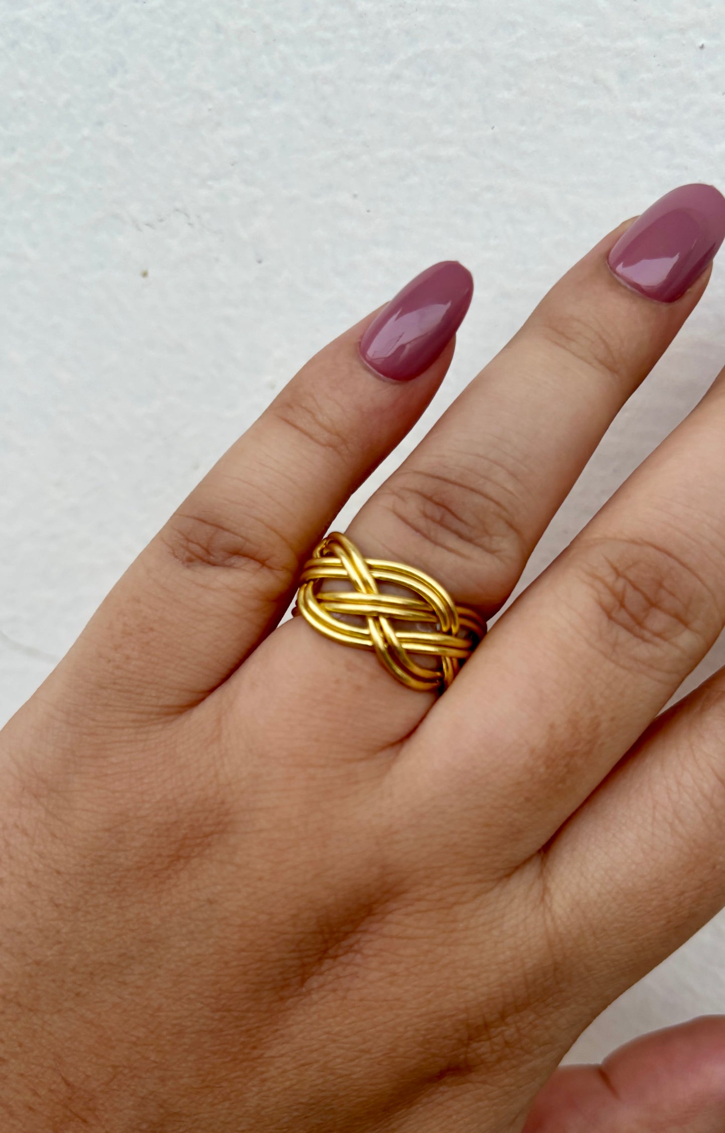 Braided Brass Ring