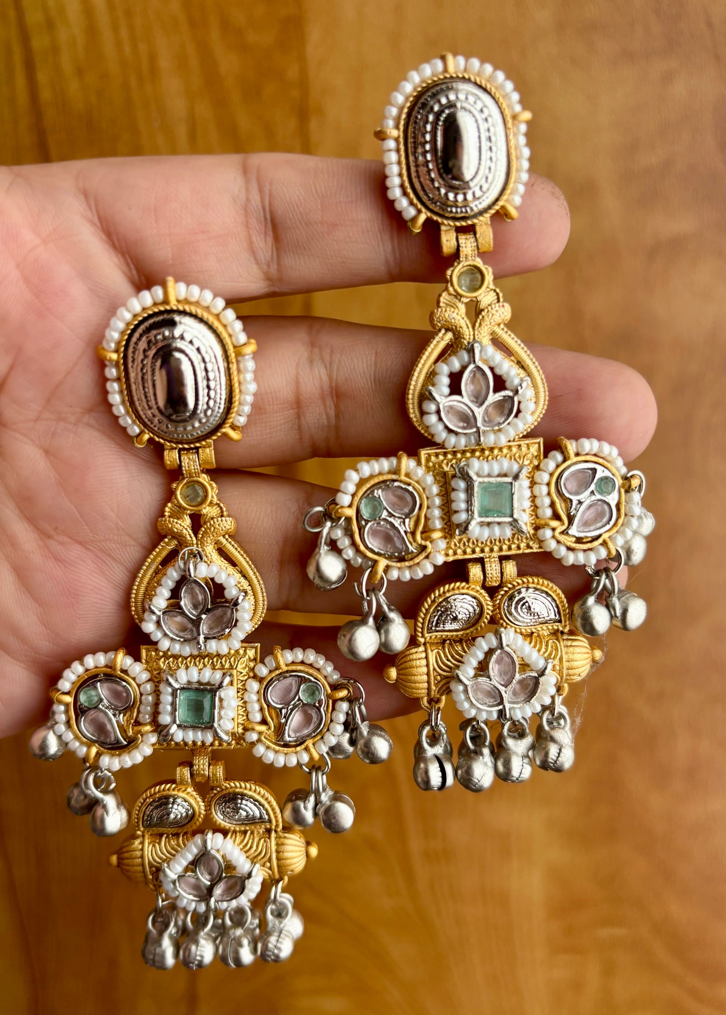 Maharani Brass Earrings