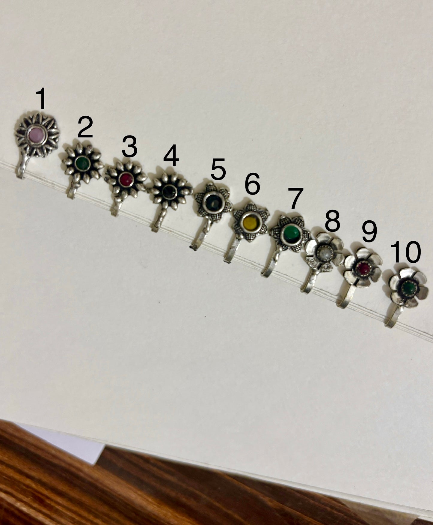 Flower Clipon Nose pin