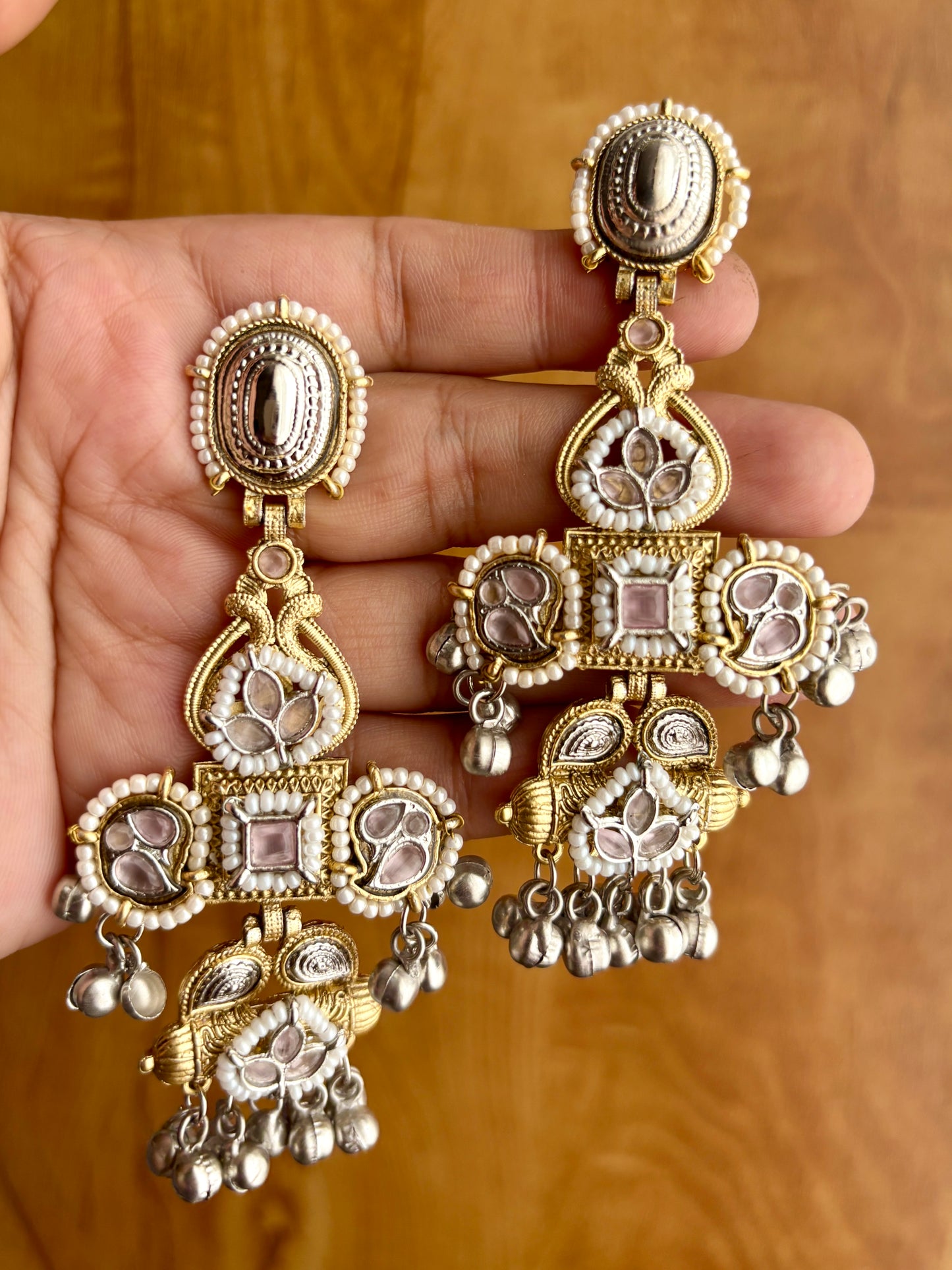Maharani Brass Earrings