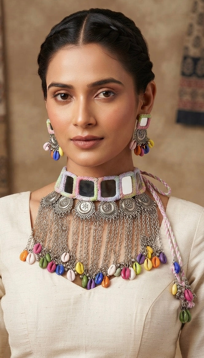Multi Mirror Heavy Choker Set
