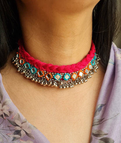 Mirror Multicolour Choker