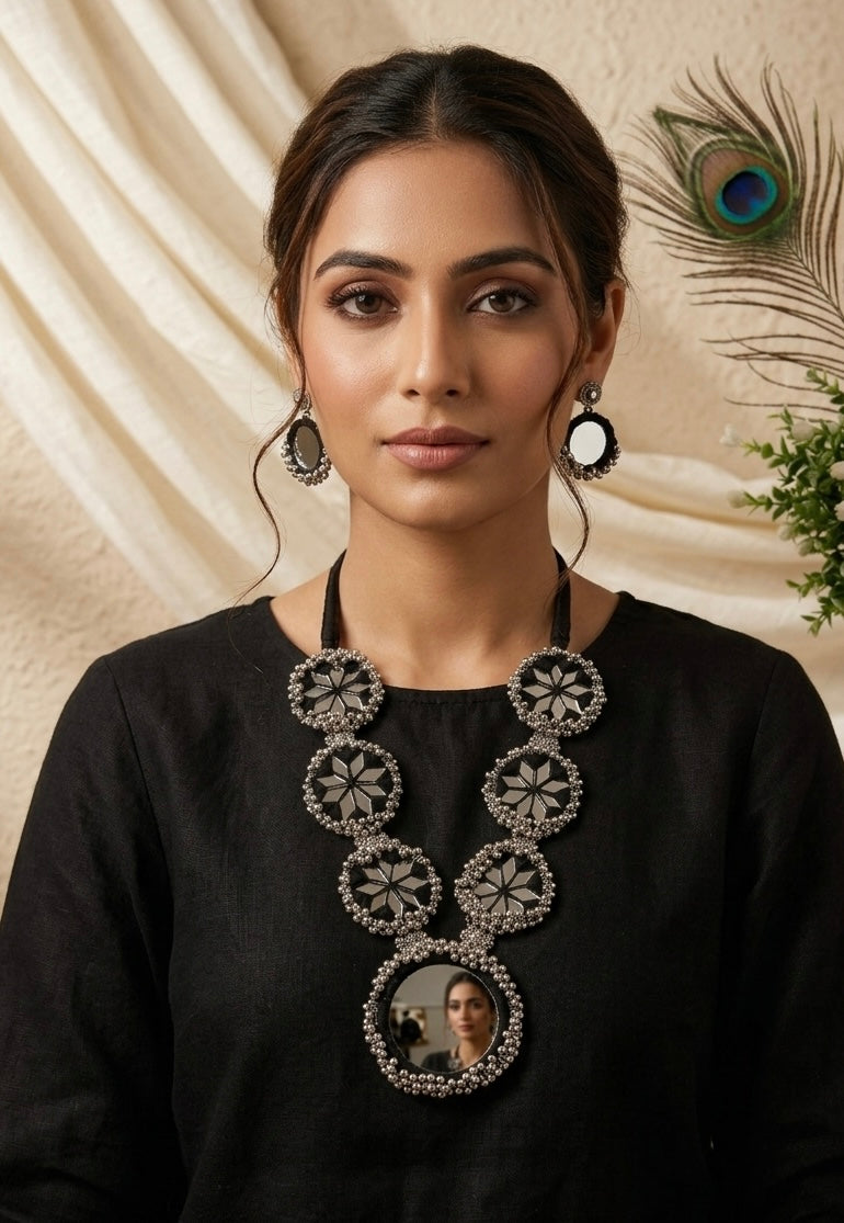 Chakra Sheesh Necklace set