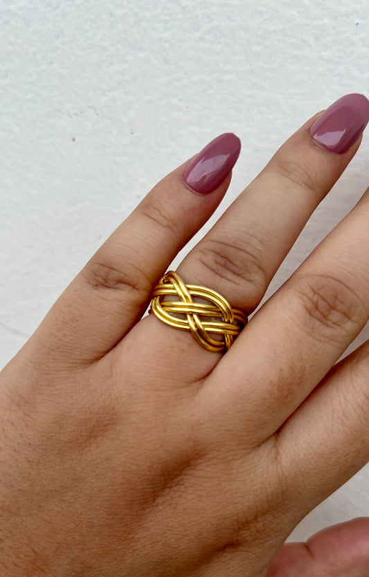 Braided Brass Ring