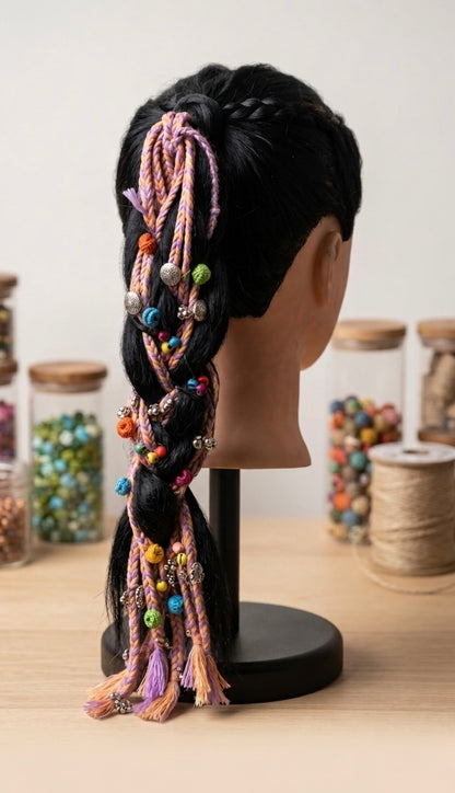 Lavender hair strings
