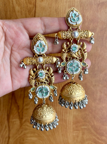 Brass Dual Tone Jhumka