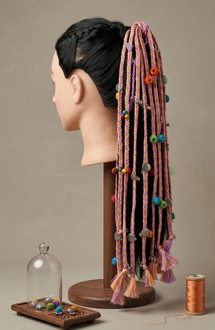 Lavender hair strings