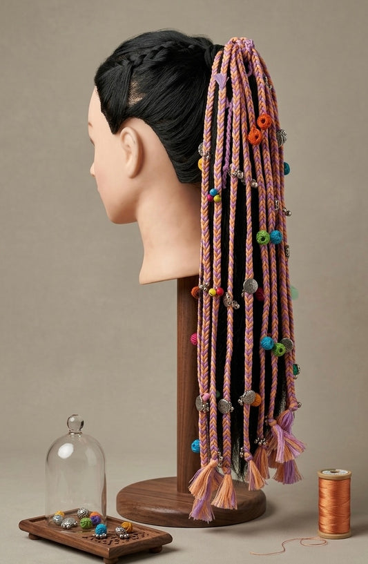Lavender hair strings