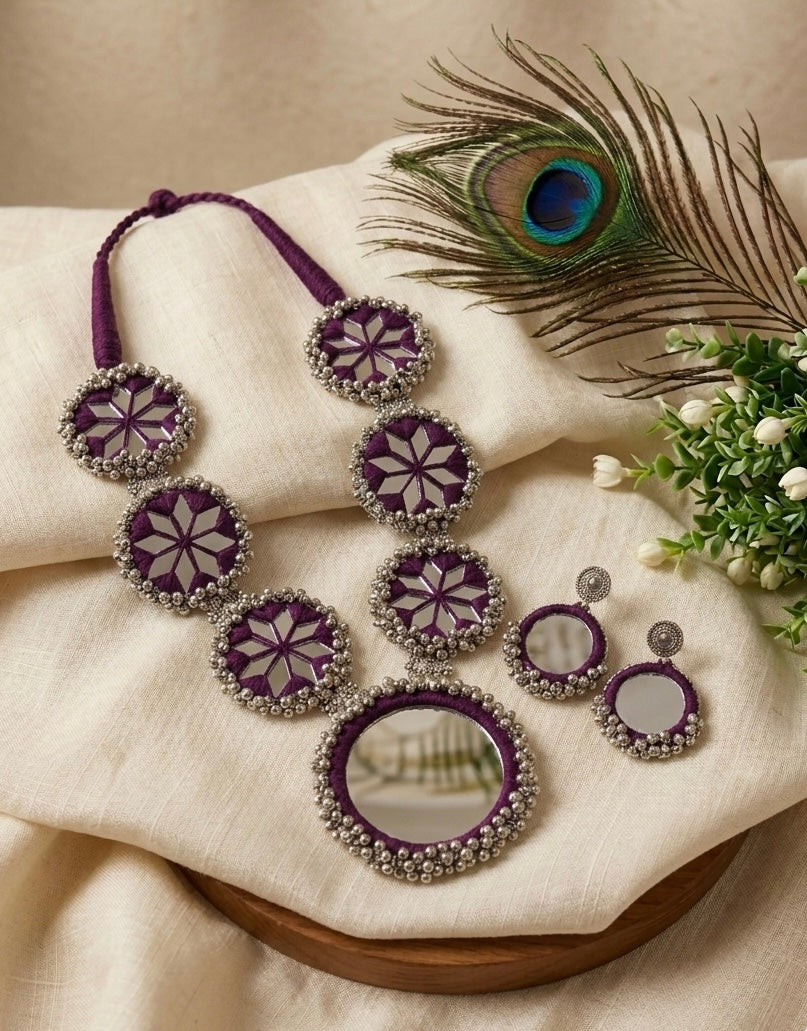 Chakra Sheesh Necklace set