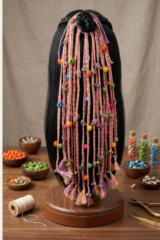 Lavender hair strings