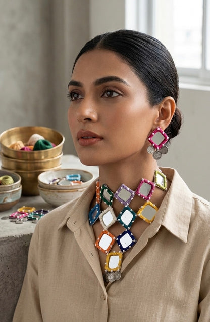 Chokri Rang Necklace Set