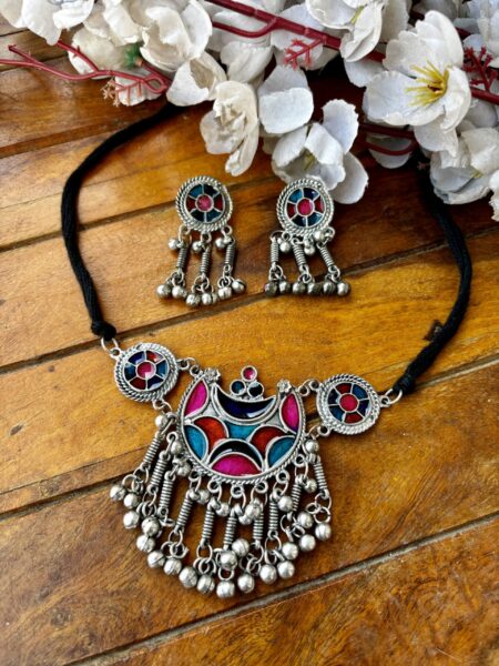 Afghani Chand Choker Set