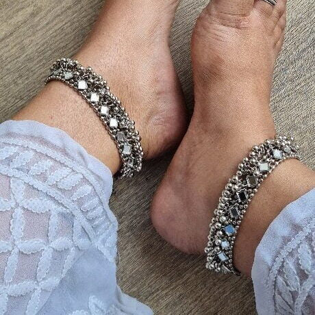Barfi Mirror Anklet