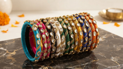 Kundan Multi Bangles set