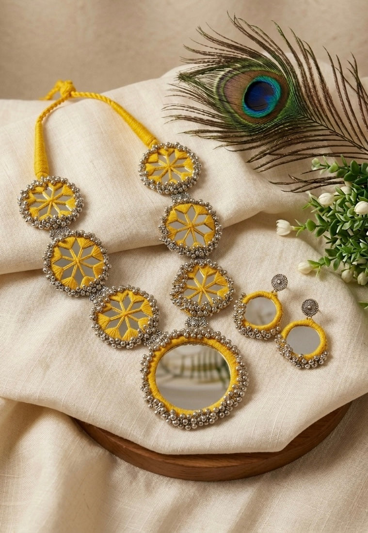 Chakra Sheesh Necklace set