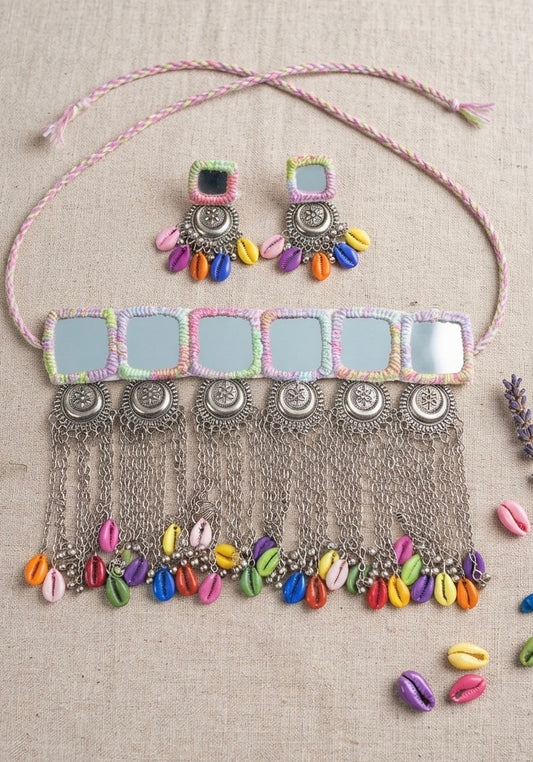 Multi Mirror Heavy Choker Set