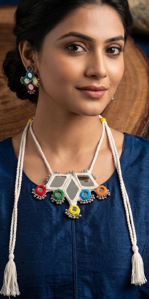 Diamond Bindiya Necklace