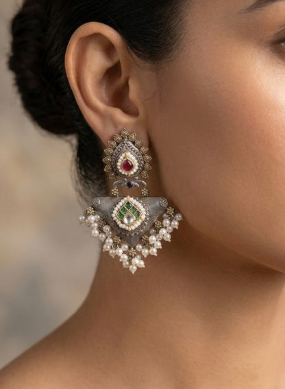Pachi Kundan Earrings
