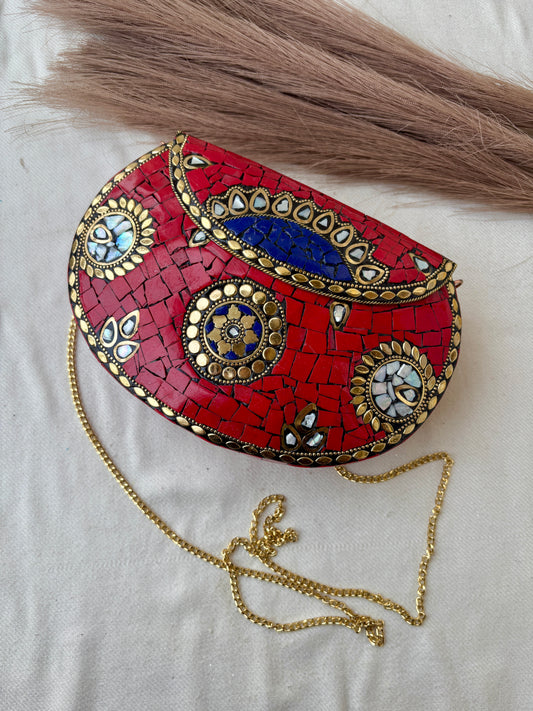 Red Mosaic Bag