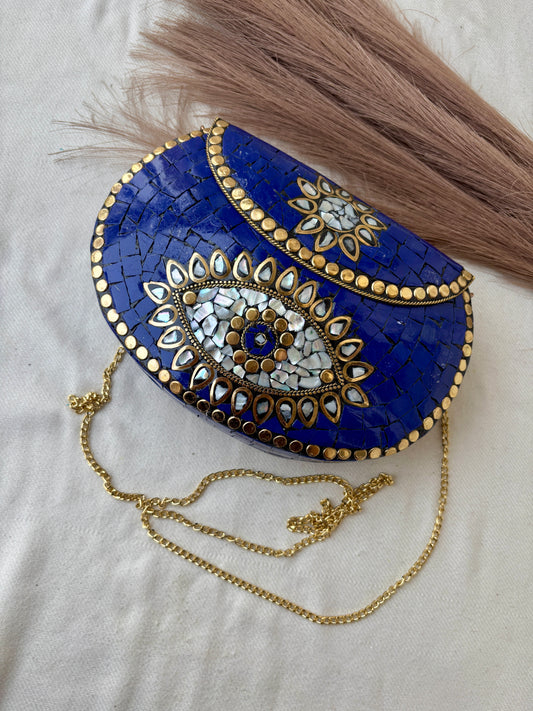 Blue Mosaic Bags