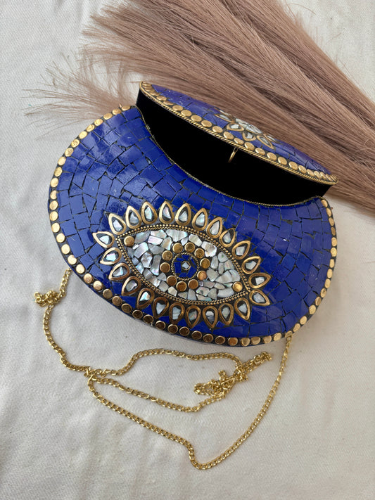 Blue Mosaic Bags