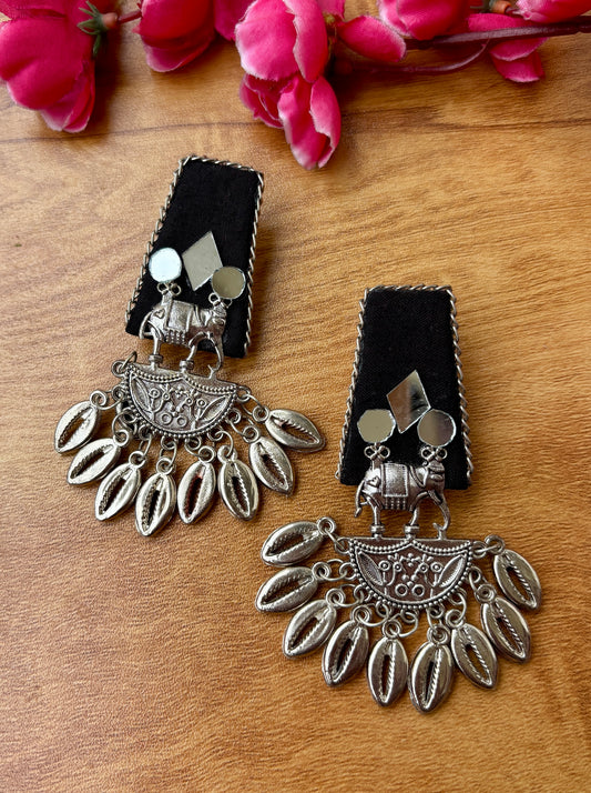 Black Elephant Danglers