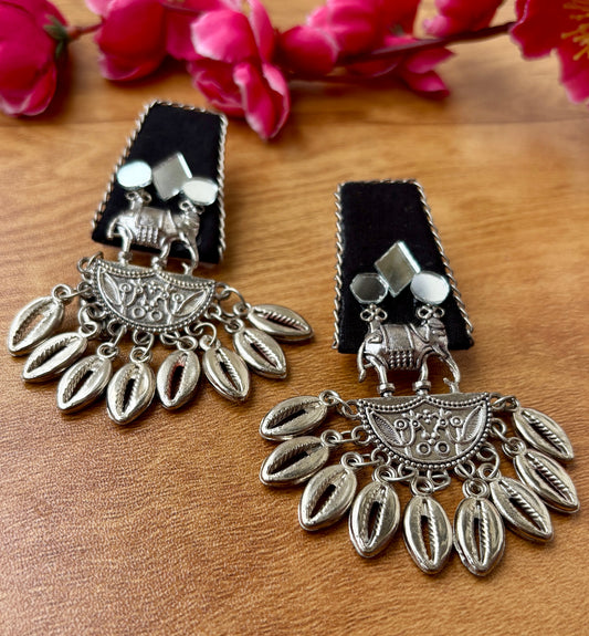 Black Elephant Danglers