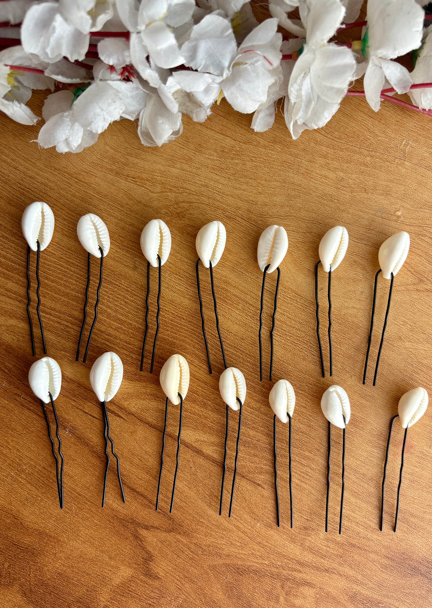 Shell Hair Pins