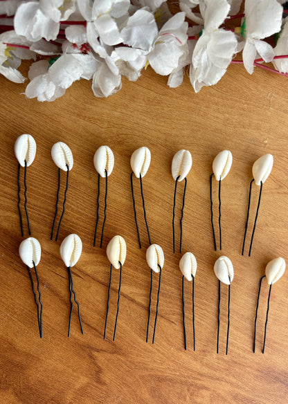 Shell Hair Pins