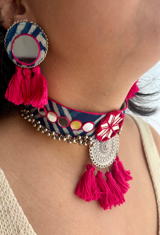 Indigo Choker Set