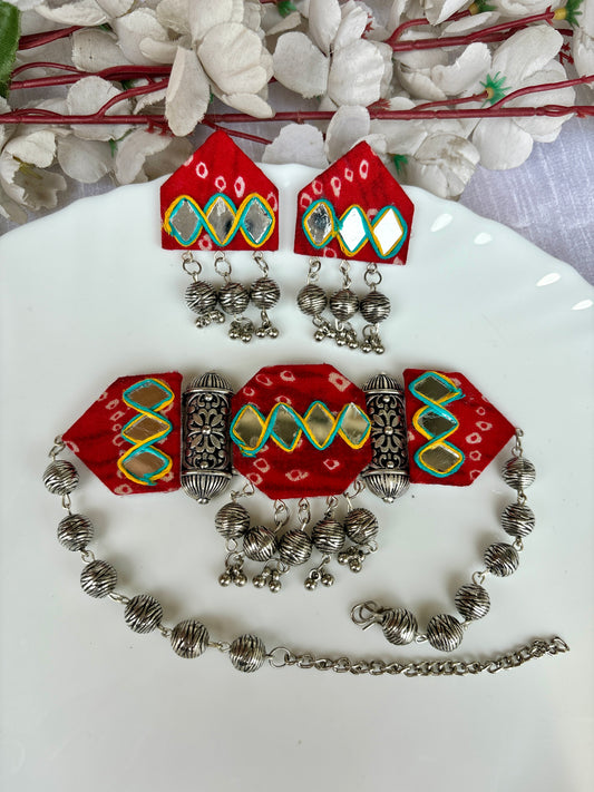 Bandhej Choker Set