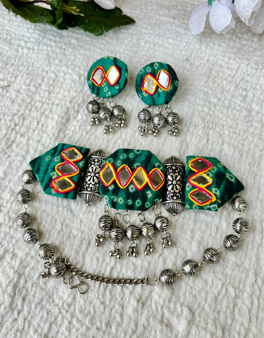 Bandhej Choker Set