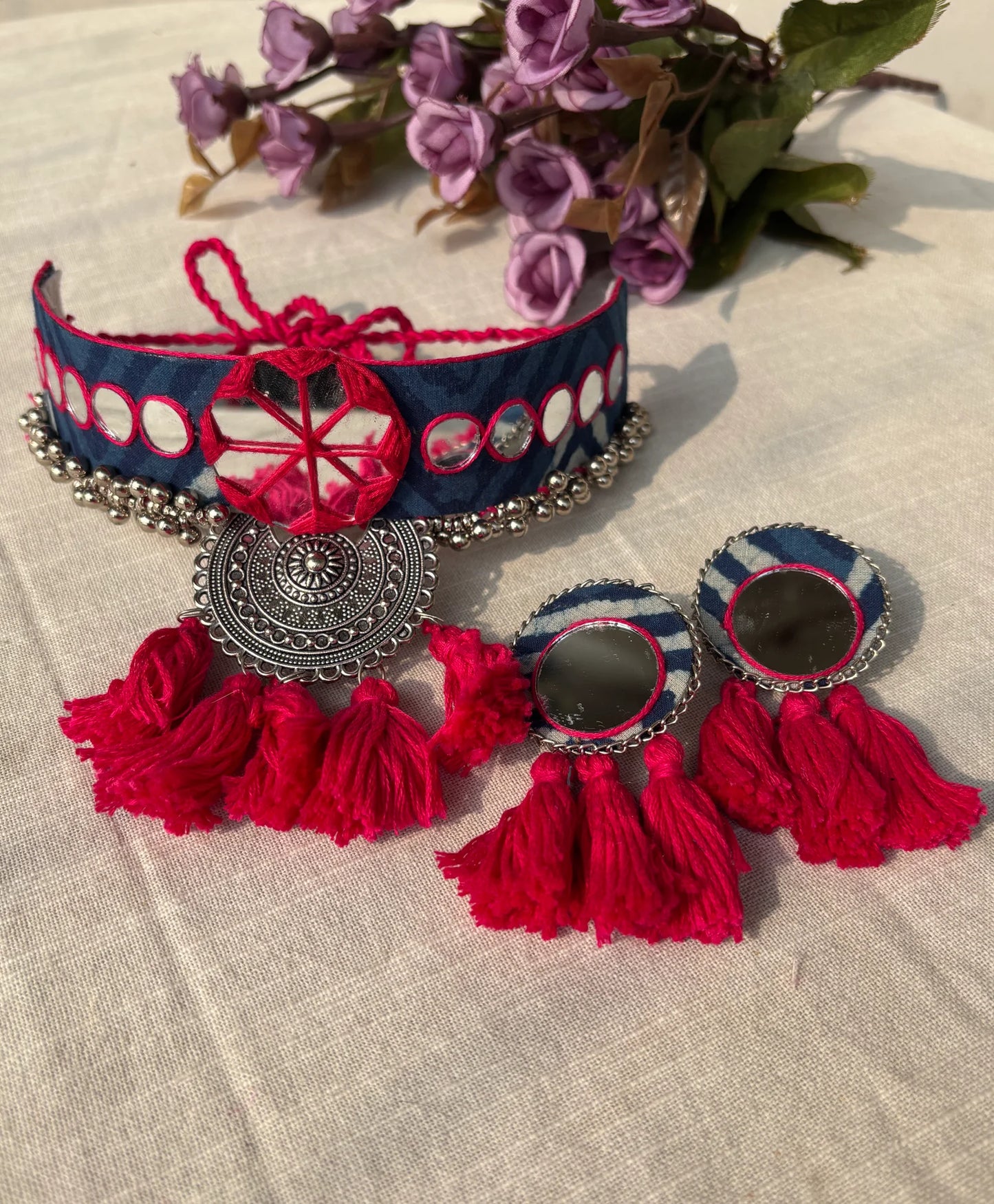 Indigo Choker Set
