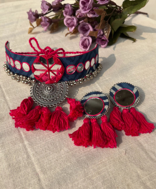 Indigo Choker Set