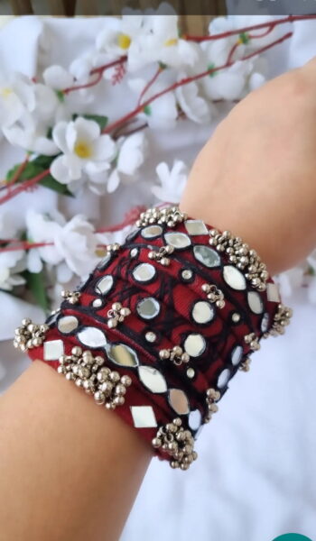 Maroon Rabari Bangles