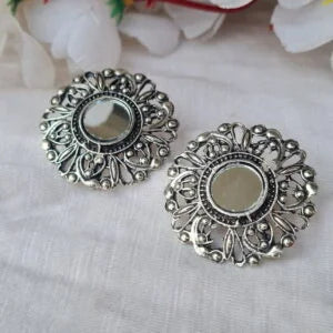 Mirror Flower Stud
