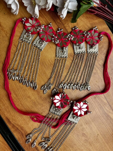 Pink Patang Choker set