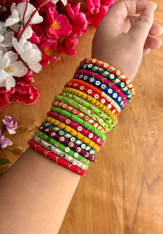 Zari Bangles Set